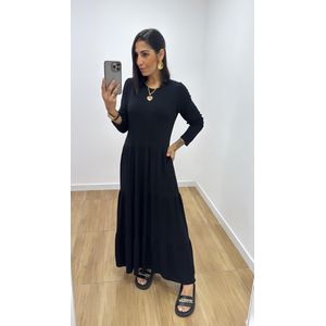 Vestido Flávia ML Preto - V317 - PUROROSA