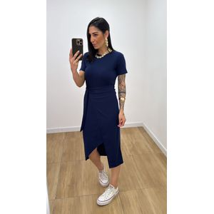 Vestido Envelope Azul Marinho - V144 - PUROROSA