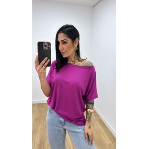 Blusa Sandra Fúcsia - B543 - PUROROSA