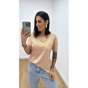 Tshirt Suede Nude - B320 - PUROROSA
