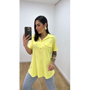 Camisa Emma Amarela - B487 - PUROROSA