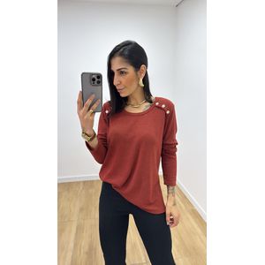 Blusa Marcia Telha - B531 - PUROROSA