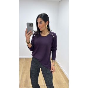 Blusa Marcia Ameixa - B531 - PUROROSA