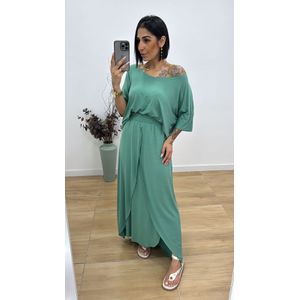 Saia Carmel Verde Menta - B493 - PUROROSA