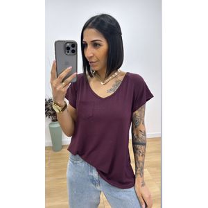 Tshirt Pontinhos Açaí - B390 - PUROROSA