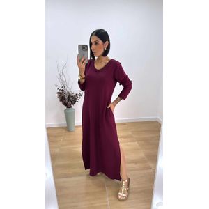 Vestido Nilce Marsala - V252 - PUROROSA