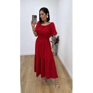 Vestido Tânia Vermelho - V301 - PUROROSA