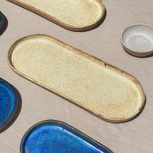 Petisqueira Oval com Borda - PZ CERÂMICA