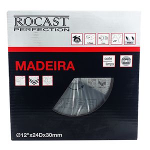 Serra Circular Pastilha Metal Duro Madeira MD 14pol x 24 dentes 35,0025 ROCAST