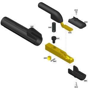 Porta Eletrodo 400A C400 - 010064410 - Carbografite