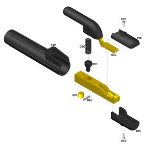 Porta Eletrodo C500 - 010062310 - Carbografite