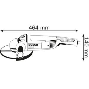 Esmerilhadeira Angular 7Pol GWS 24-180 - Bosch 220V