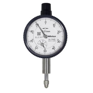 Relógio Comparador Analógico Compacto Tampa Plana 5mm 0,01mm 1044SB - Mitutoyo