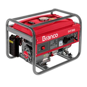 Gerador De Energia À Gasolina B4T-3500 Monofásico 3.5 Kva BRANCO