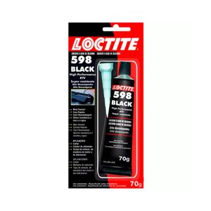 Silicone Alta Temperatura Não Corrosivo 598 Black 70g - Loctite