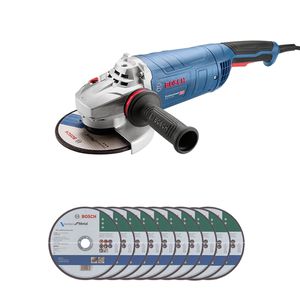 Esmerilhadeira 7'' GWS 25-180 2500W 220V + 10 Discos - Bosch