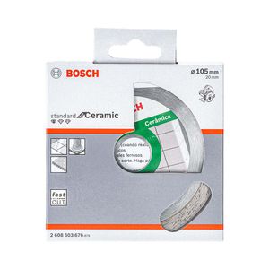 Disco Diamantado Liso Bosch Standard Ceramic 105x20x10mm