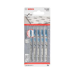 Lâmina serra tico tico Bosch T118B Basic for metal 5pçs