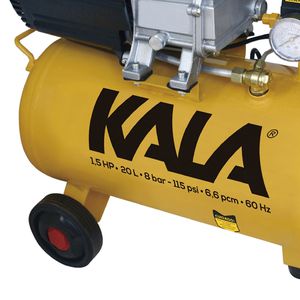 Compressor de Ar 20 L, 1.5HP (6,6PCM) 127V - Kala