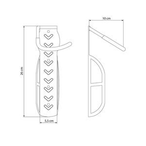 Suporte de Parede Vertical para Bicicletas - Tramontina