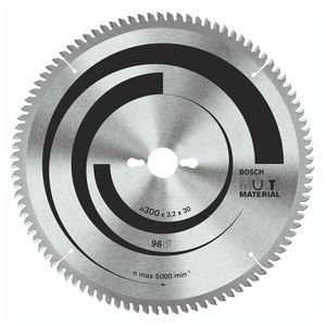 Disco de serra Circular Bosch Multimaterial ø254, furo de 30 mm, espessura de 2 mm, 80 dentes