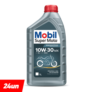 Combo Óleo SUPER MOTO 4T MX 10W-30 1L - Mobil