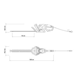 Podador de Cerca-Viva Elétrico PE50 500mm 600W - Tramontina 