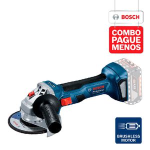 Combo Pague Menos Bosch 18V - Esmerilhadeira GWS 180-LI + Esmerilhadeira GWS 180-LI, 2 baterias 18V 4,0Ah 1 carregador e 1 bolsa