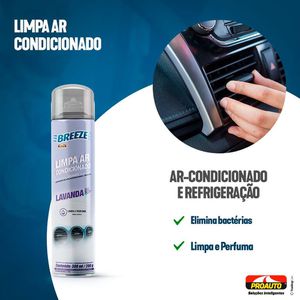 Limpa Ar Condicionado para Autos Breeze Lavanda 300 mL - Proauto