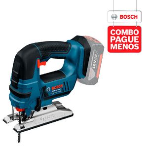 Combo Pague Menos Bosch 18V - Serra Tico-Tico GST 18V-LI + Serra Tico-Tico GST 18V-LI, 2 baterias 18V 4,0Ah 1 carregador e 1 bolsa