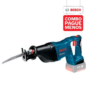 Combo Pague Menos Bosch 18V - Serra Sabre GSA 18V-LI + Serra Tico-Tico GST 18V-LI, 2 baterias 18V 4,0Ah 1 carregador e 1 bolsa
