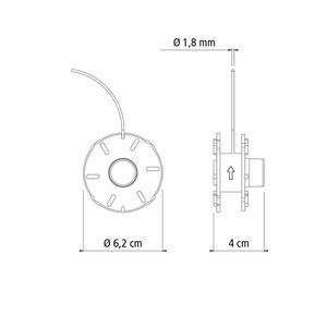 Carretel Fio de Nylon 8m de 1,8mm Para Aparador de Grama - Tramontina 