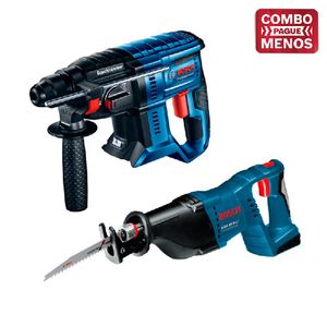 Kit Bosch Martelete + Serra Sabre + 2 Baterias 18V + Maleta - Bosch