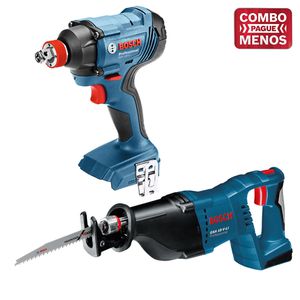 Kit Bosch Serra Sabre + Chave de Impacto + 2 Baterias 18V + Maleta - Bosch