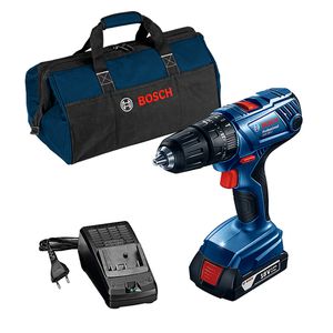 Parafusadeira Furadeira Impacto Bosch GSB 180-LI 18V 1 bateria, carregador e bolsa