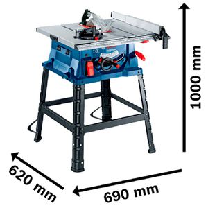 Serra de Mesa Bosch GTS 254 1800W discos de 254mm + Brindes 127V