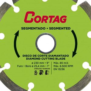 Disco Diamantado Segmentado 230mm (5 Uni.) - Cortag