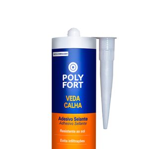 Selante Poly Veda Calha 320g (Cinza) - Pulvitec