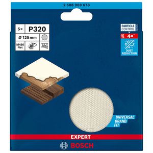 Disco de Lixa Bosch EXPERT M480 125mm G320 5 peças