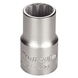Soquete Estriado em Aço Cromo Vanádio 14 mm - Encaixe 1/2'' Tramontina PRO