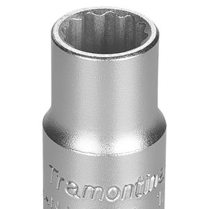 Soquete Estriado em Aço Cromo Vanádio 15 mm - Encaixe 1/2'' Tramontina PRO