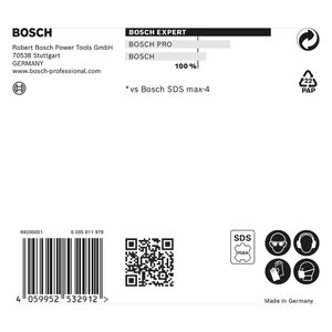 Broca para concreto Bosch EXPERT SDS Max-8X Diâmetro16 x 800 x 940 mm