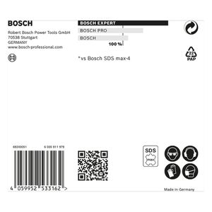Broca para concreto Bosch EXPERT SDS Max-8X Diâmetro25 x 600 x 720 mm