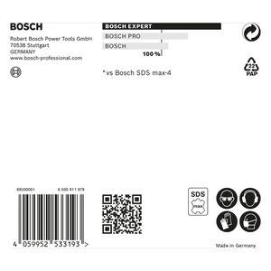 Broca para concreto Bosch EXPERT SDS Max-8X Diâmetro26 x 200 x 320 mm