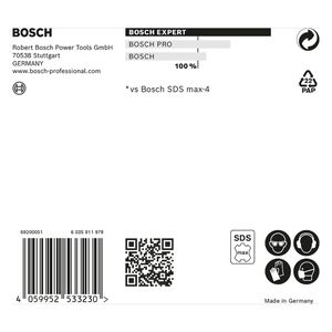 Broca para concreto Bosch EXPERT SDS Max-8X Diâmetro28 x 600 x 720 mm