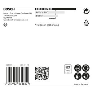 Broca para concreto Bosch EXPERT SDS Max-8X Diâmetro16 x 200 x 340 mm