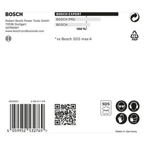 Broca para concreto Bosch EXPERT SDS Max-8X Diâmetro12 x 400 x 540 mm