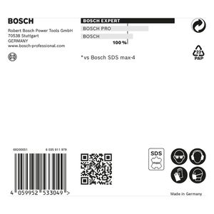 Broca para concreto Bosch EXPERT SDS Max-8X Diâmetro20 x 600 x 720 mm
