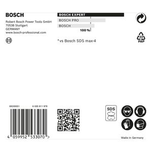 Broca para concreto Bosch EXPERT SDS Max-8X Diâmetro22 x 200 x 320 mm