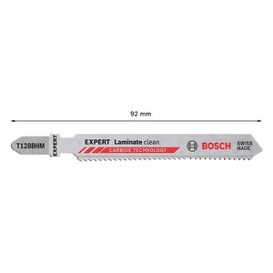 Lâmina de serra tico tico Bosch EXPERT Laminate Clean T128BHM, 2 lâminas